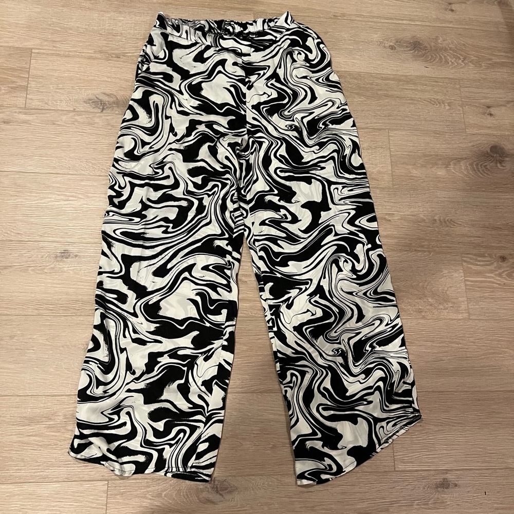 Marble Flare Loose Pants